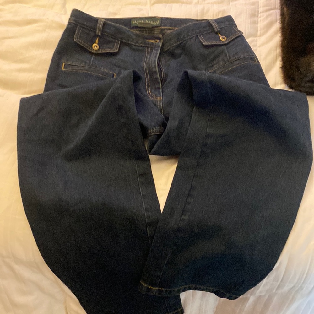 Bernard holtzman women12 jeans front pockets are fake open pockets R real